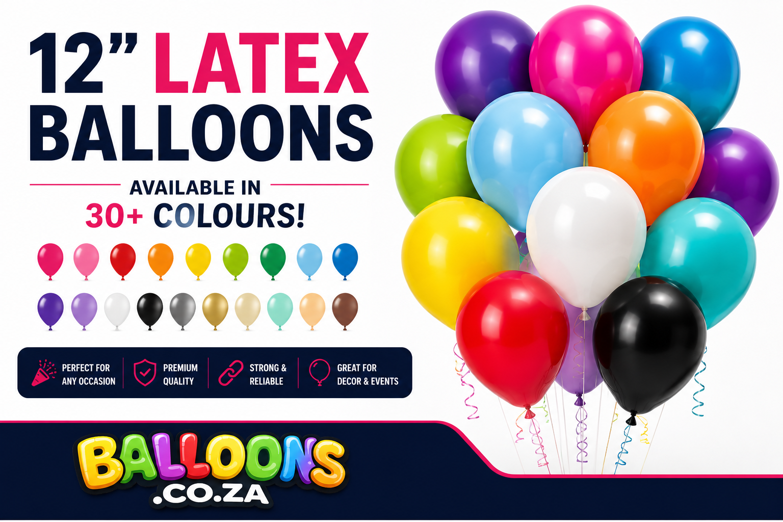 12" Standard Latex Balloons