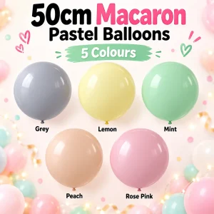 50cm Macaron Pastel Balloons