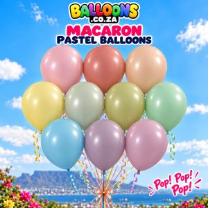 12" Macaron Pastel Latex Balloons
